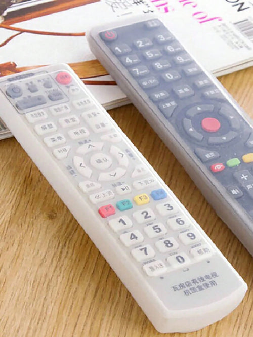 1pc Clear Remote Control Cover, Transparent Silicone Remote Control Protector, For Home For School,Office,Household,Travel,Bag,Organizer,Storage Insulation,Galentines,Puppy,Carnival,Party Decorations