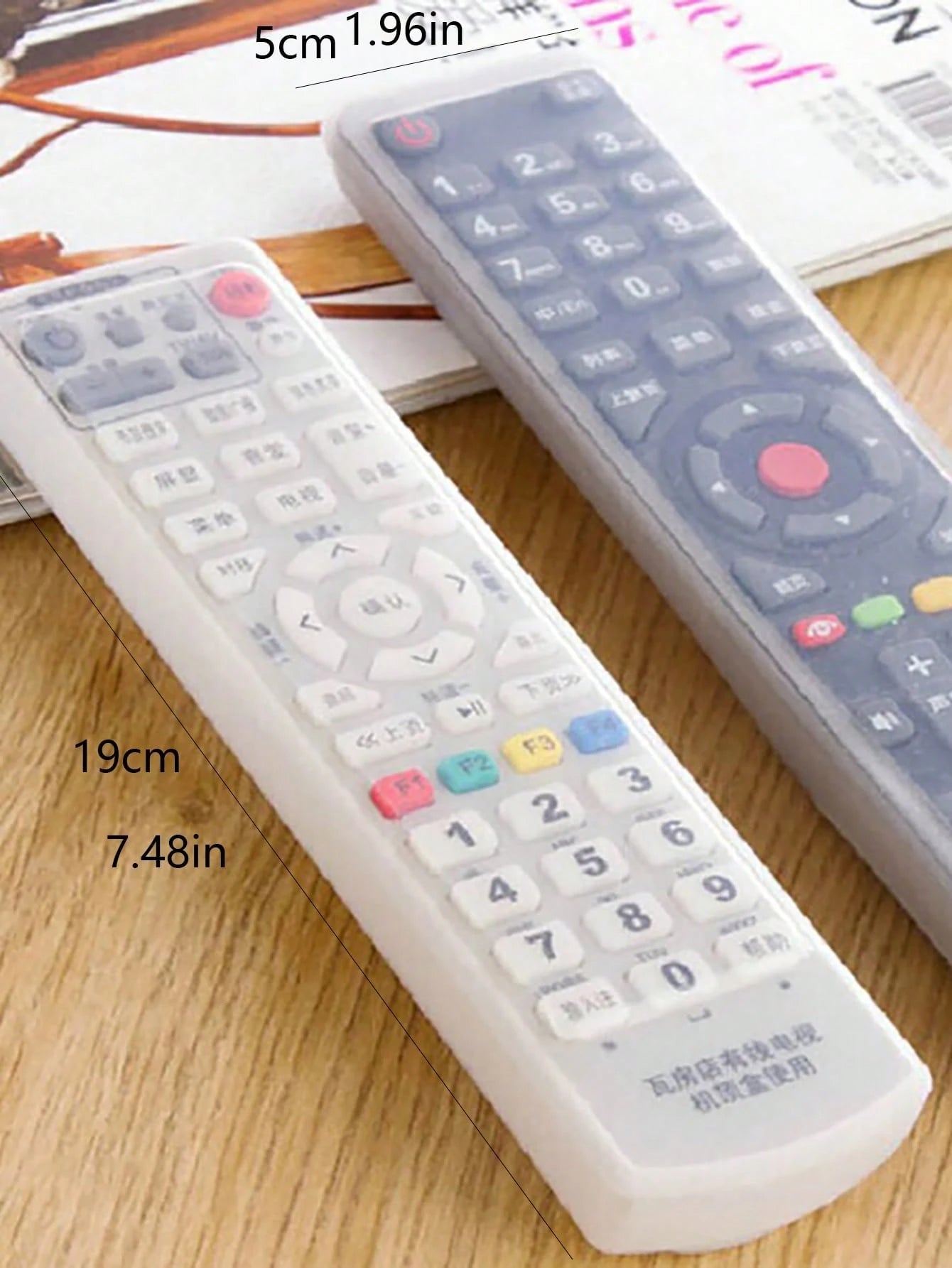 1pc Clear Remote Control Cover, Transparent Silicone Remote Control Protector, For Home For School,Office,Household,Travel,Bag,Organizer,Storage Insulation,Galentines,Puppy,Carnival,Party Decorations