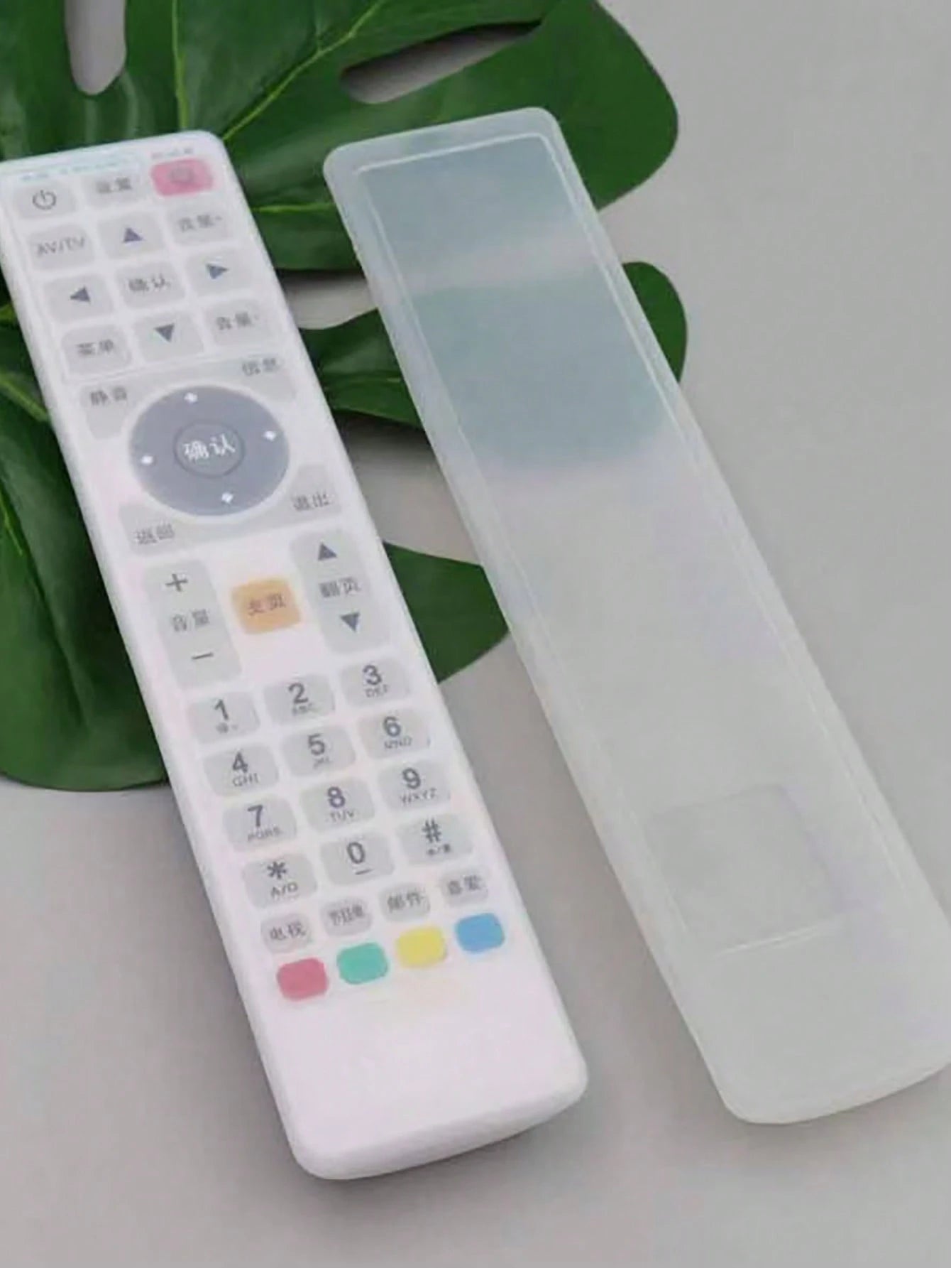 1pc Clear Remote Control Cover, Transparent Silicone Remote Control Protector, For Home For School,Office,Household,Travel,Bag,Organizer,Storage Insulation,Galentines,Puppy,Carnival,Party Decorations