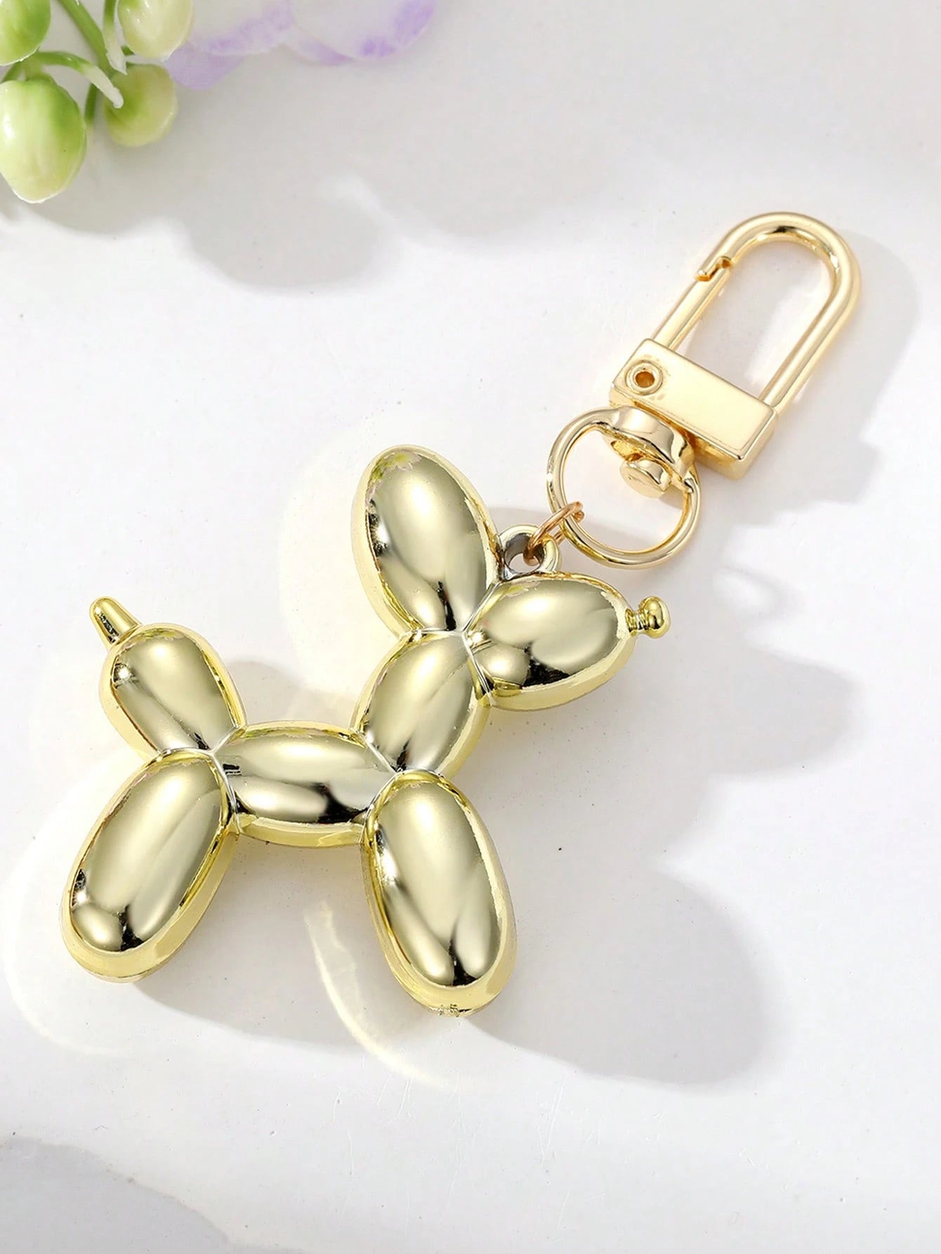 1pc Colorful Balloon Dog Keychain, Wallet Keyring Pendant, Bag Charm Puppy Ornament, Women's Car Keyring Pendant, Valentine's Day Gift