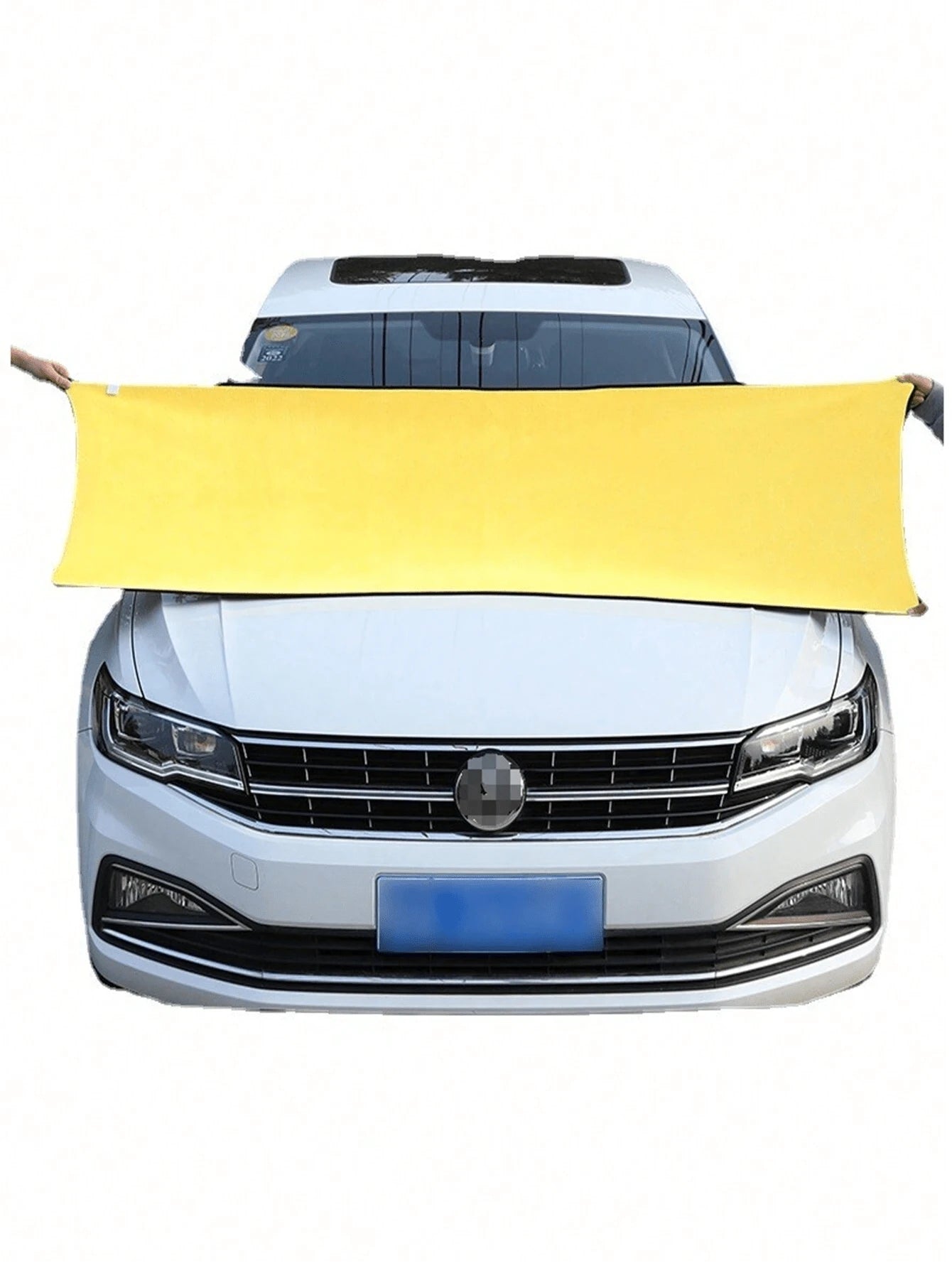 1pc Coral Fleece Car Wash Towel 60*160cm Large Car Towel Double-Sided Thickened Absorbent Car Towel