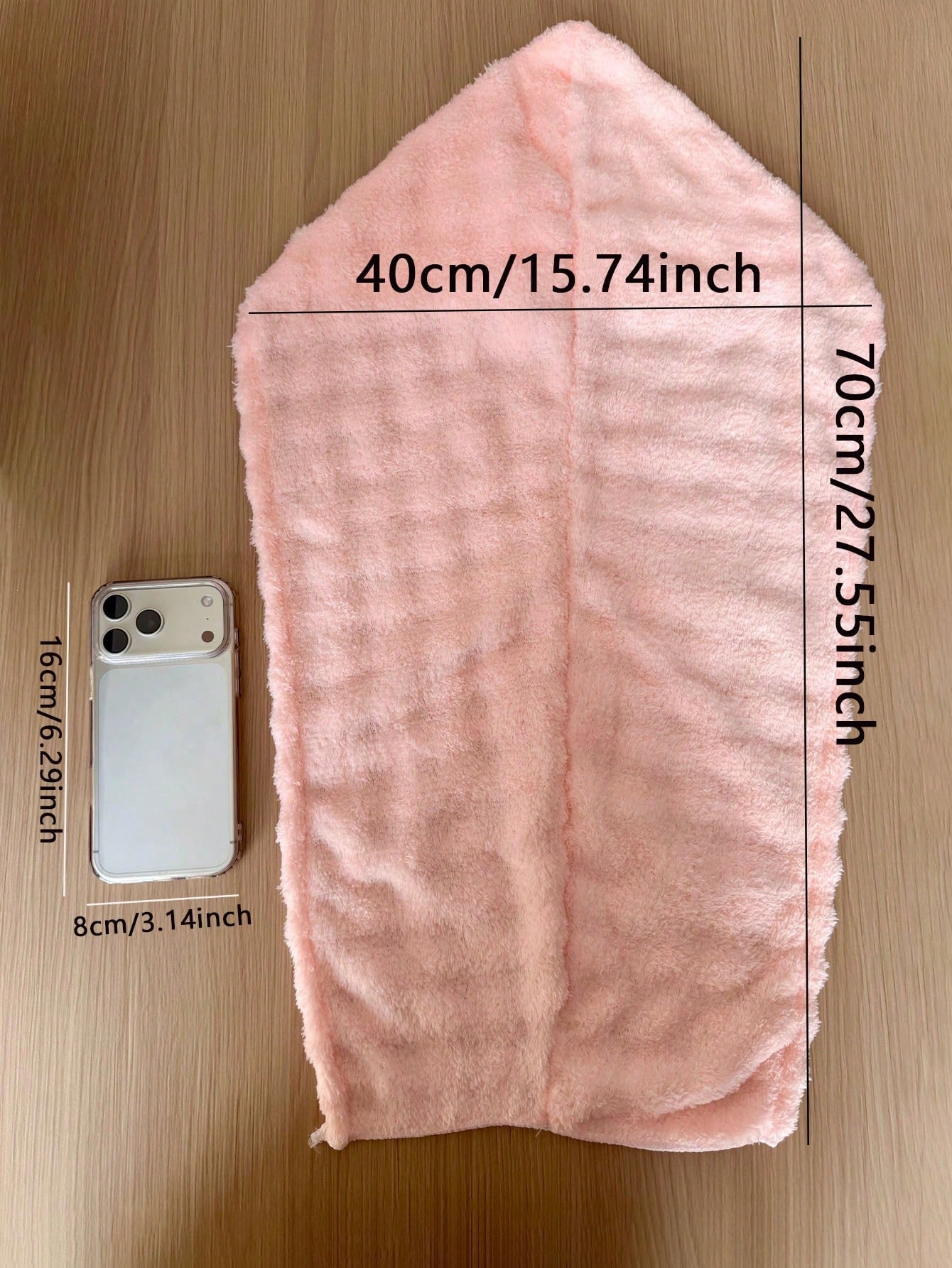 1pc Coral Fleece Extra Large & Thick Super Absorbent Hair Drying Towel, Microfiber Hair Wrap Suitable For Long & Short Hair, Minimalist Solid Color Towel, Shower Cap, Hair Care Accessory, Home Essenti