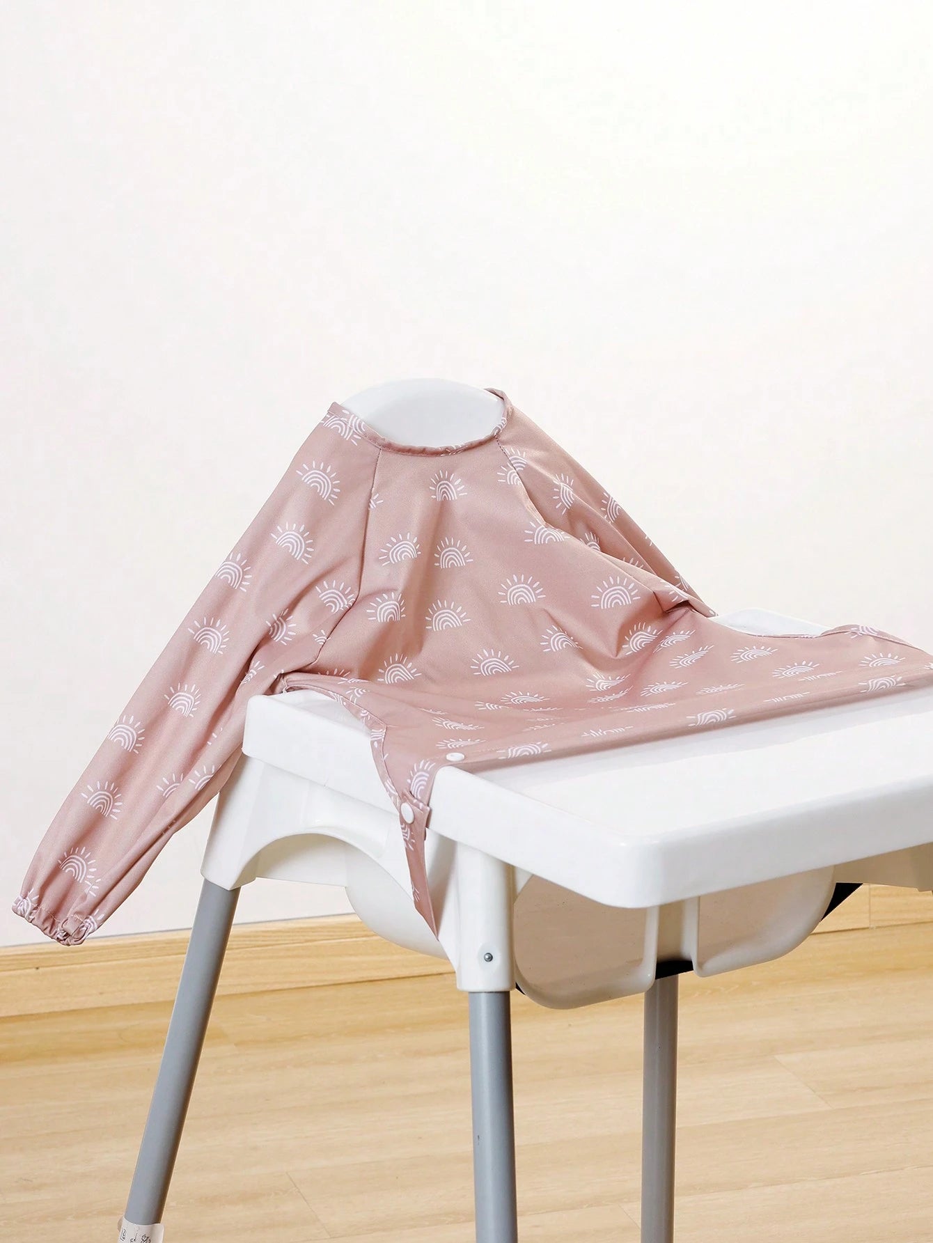 1PC Coverall Baby Feeding Bib For Eating,Long Sleeves Bib Attaches To Highchair And Table,Weaning Bibs