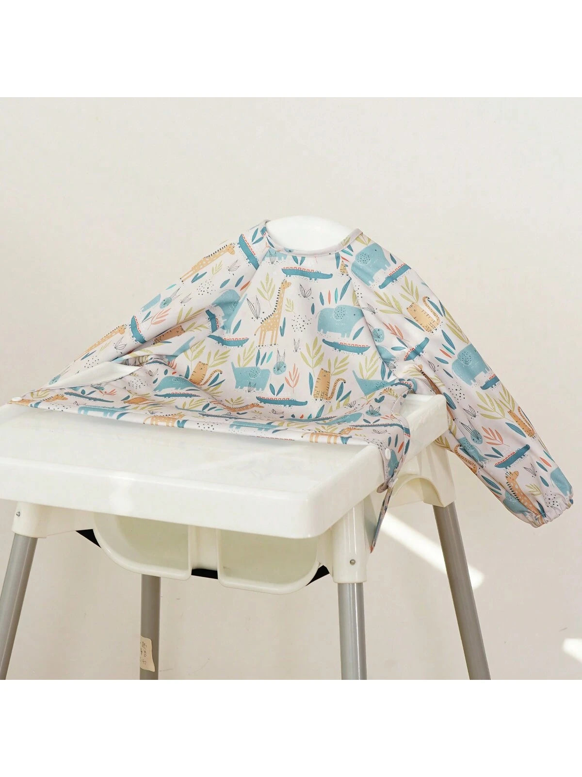 1PC Coverall Baby Feeding Bib For Eating,Long Sleeves Bib Attaches To Highchair And Table,Weaning Bibs