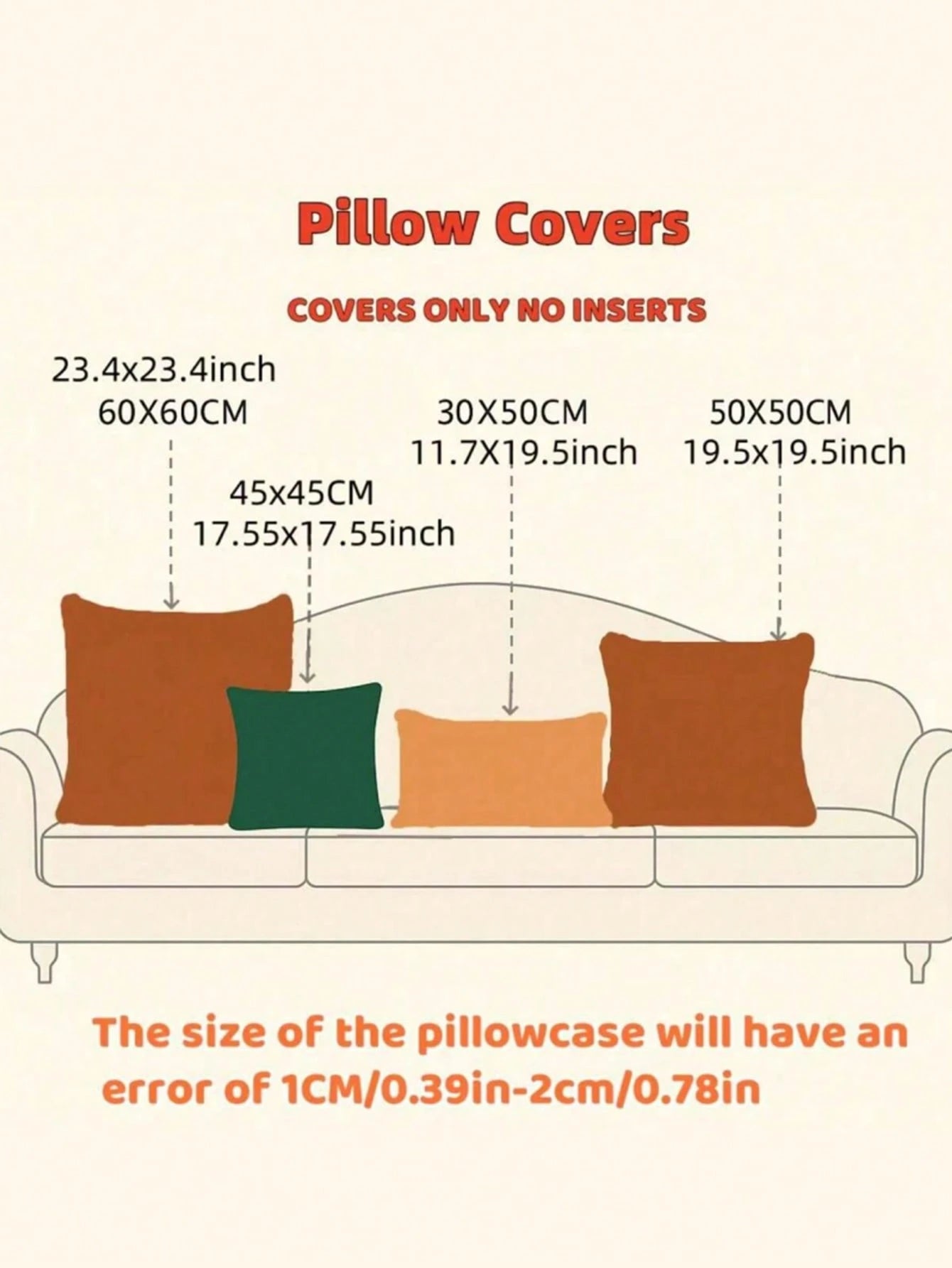 1pc Crescent Shape Cowhide Leather Milky Pillow Cover For Sofa Back Cushion (Pillow Core Not Included)