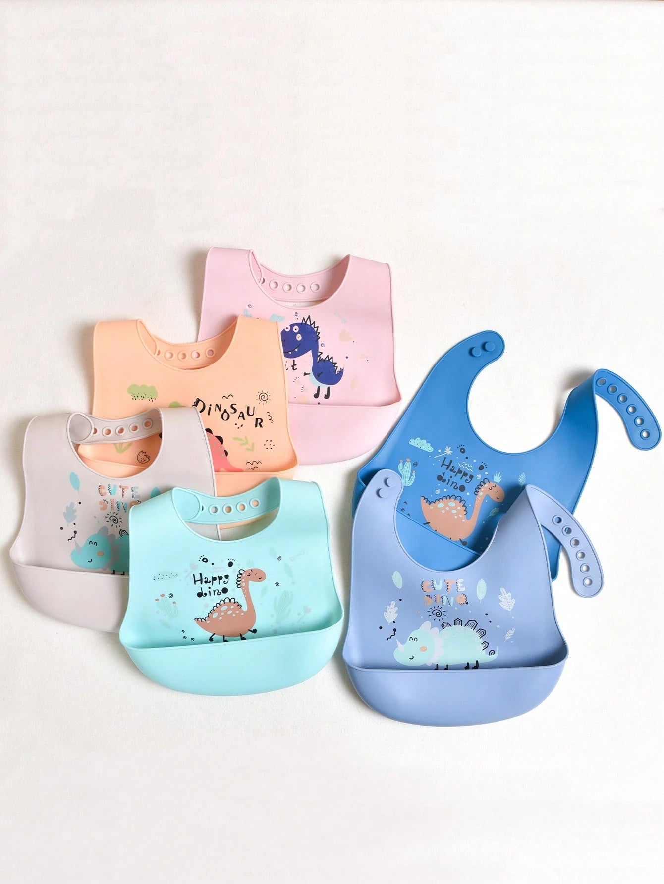 1pc Custom Baby Bibs- Dinosaur Series, Soft, Adjustable, Stain & Leakage Resistant Bibs, Personalized Gifts For Baby Boys & Girls, All Season,Chic Autumn,Baby Gift, Commemorative,Baby Accessories