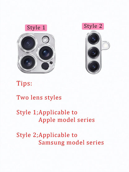 1pc Customizable Name, Luxury Amethyst Apple Rhinestone Floral Pattern Electroplated Glass Phone Case, Compatible With IPhone 17 Pro Max/16 Pro Max/15/14 Plus/13 Pro/12 Pro Max/11/Xs Max/8/7/6 Plus, S