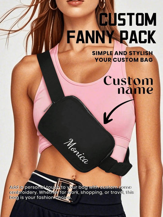 1pc Customized Bridal Waist Bag, Customized Bachelorette Party Waist Bag, Personalized Crossbody Wedding Bag, Customized Waist Bag, Personalized Waist Bag, Personalized Waist Bag, Customized Belt Bag