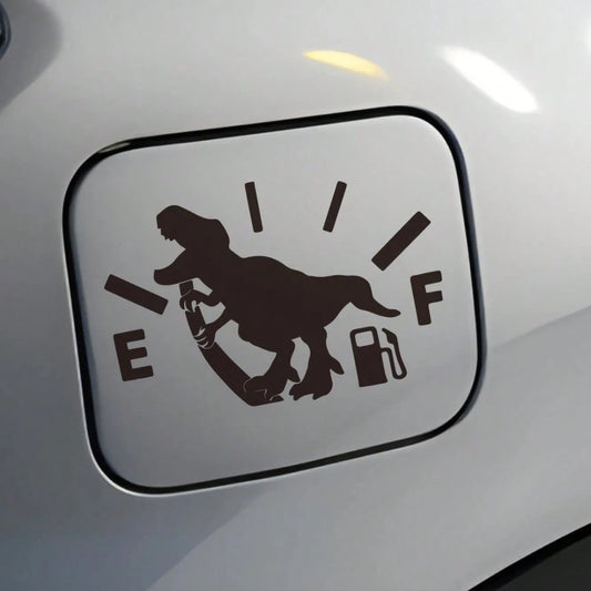 1pc Dinosaur Decal Sticker, Decorative Gas Tank Cap Sticker, Interesting And Creative Self-Peeling Decoration For Car Fuel Stations