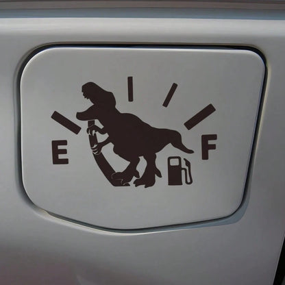 1pc Dinosaur Decal Sticker, Decorative Gas Tank Cap Sticker, Interesting And Creative Self-Peeling Decoration For Car Fuel Stations