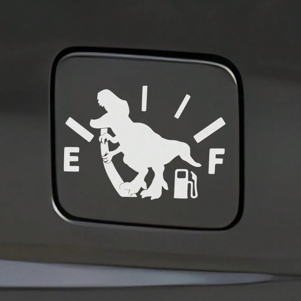 1pc Dinosaur Decal Sticker, Decorative Gas Tank Cap Sticker, Interesting And Creative Self-Peeling Decoration For Car Fuel Stations