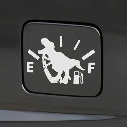 1pc Dinosaur Decal Sticker, Decorative Gas Tank Cap Sticker, Interesting And Creative Self-Peeling Decoration For Car Fuel Stations