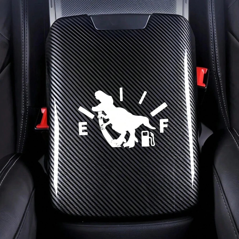 1pc Dinosaur Decal Sticker, Decorative Gas Tank Cap Sticker, Interesting And Creative Self-Peeling Decoration For Car Fuel Stations
