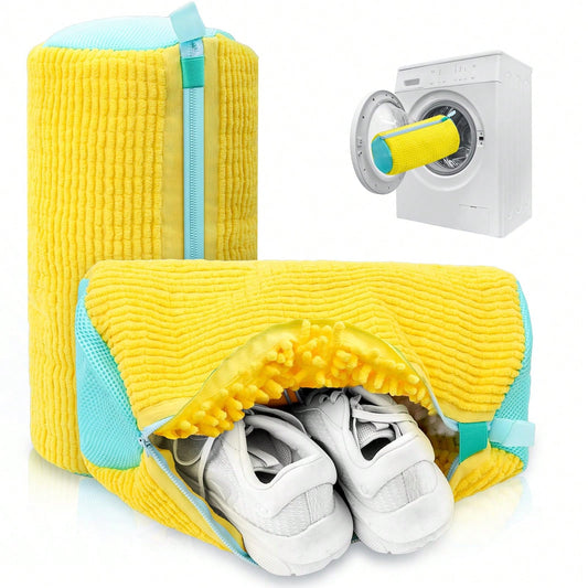 1pc Durable Shoe Laundry Bag, Special Noise-Reducing Anti-Deformation Washing Machine Bag, Reusable Laundry Bag, Loose Cleaning Tool, Suitable For Sneakers, Canvas Shoes, Men's Shoes, Women's Shoes