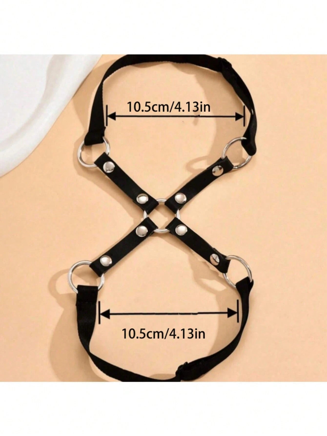 1pc Exaggerated European And American Style Detachable Leather Sexy Garter Belt, Fashion Adjustable Suspender Leg Strap Leg Decor