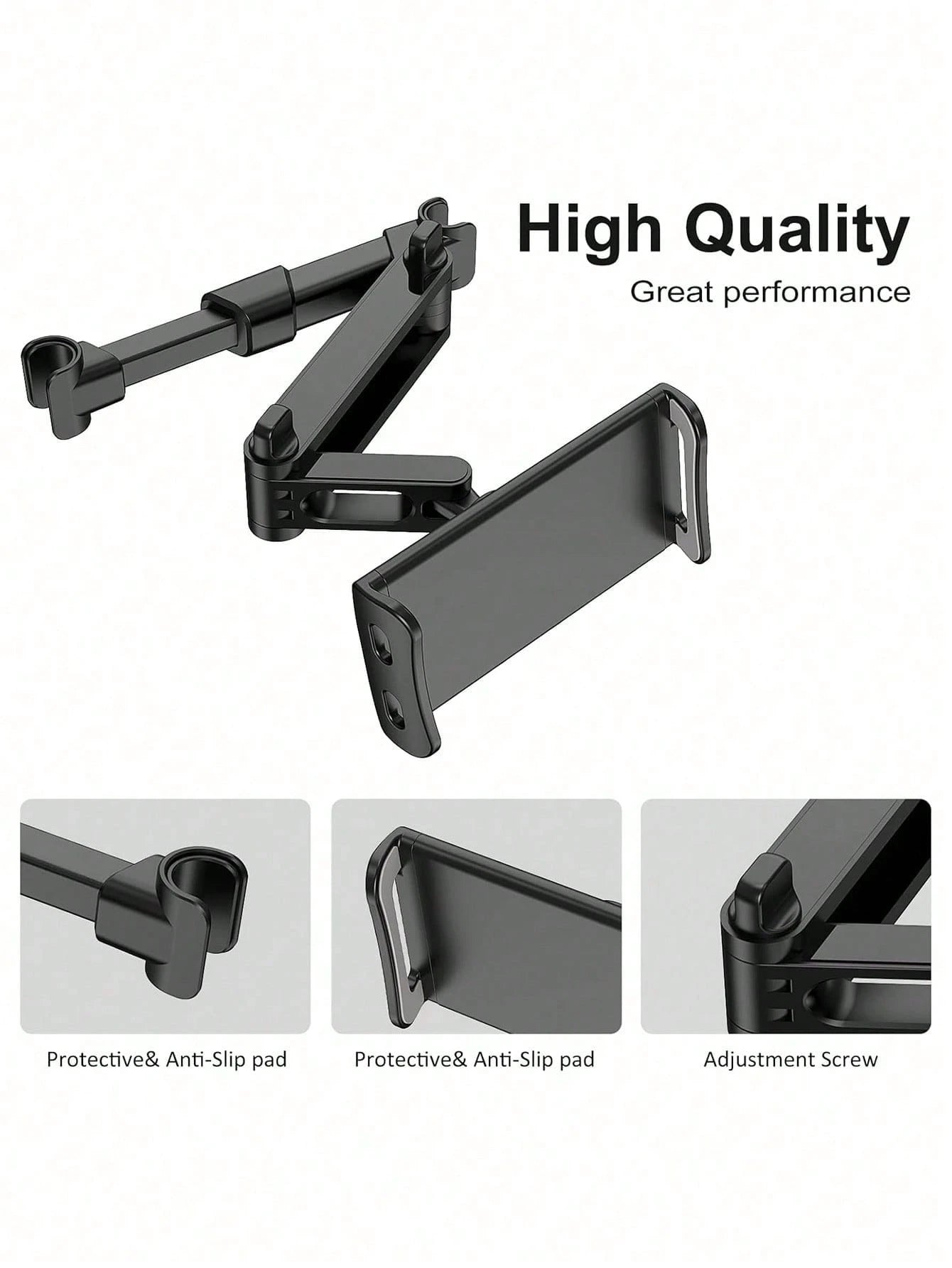 1PC Extendable Telescopic Arm, Flexible Length Adjustment, Fits Most Car Headrest Poles, Comforts Children During Long Trips