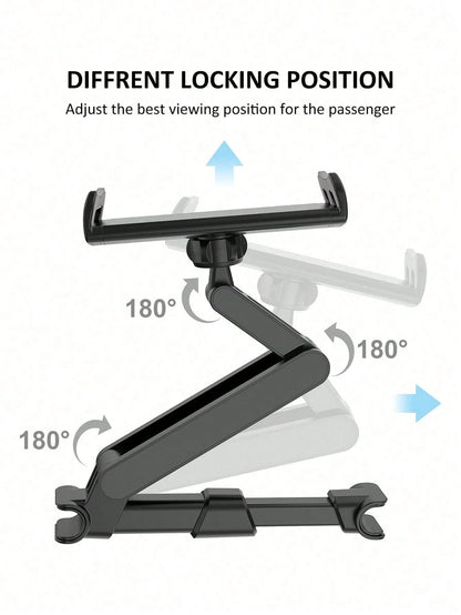 1PC Extendable Telescopic Arm, Flexible Length Adjustment, Fits Most Car Headrest Poles, Comforts Children During Long Trips