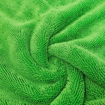 1pc Extra Thick Microfiber Car Wash Towel, Available In Small/Medium/Large Sizes: 30*30cm/40*40cm/40*60cm/50*80cm/60*90cm/60*120cm, 1200 GSM, Double-Sided Design, Super Absorbent & Quick Drying, Scrat