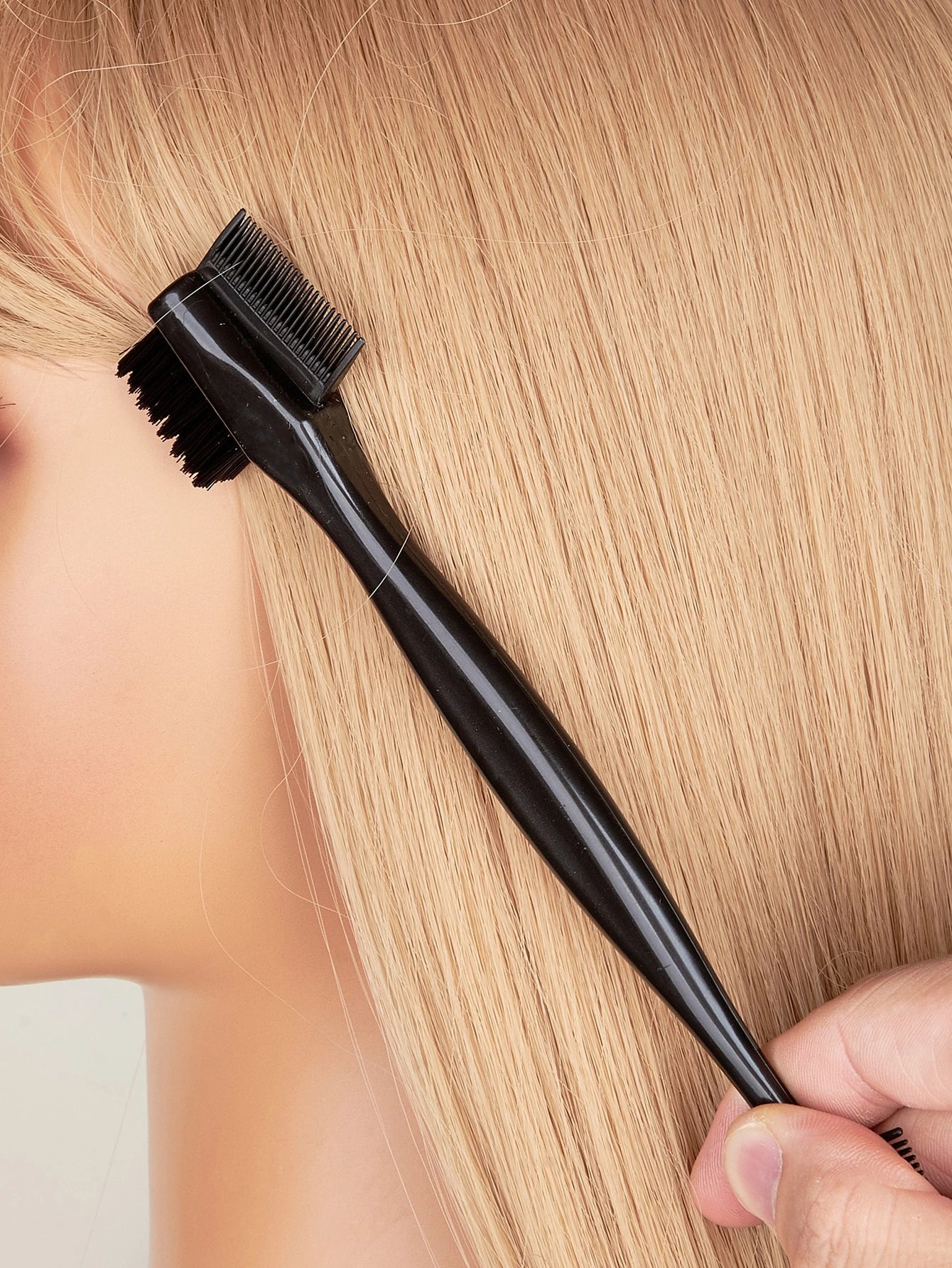 1pc Fashion Multi-Functional 3-In-1 Pointed Tail Comb, Back To School, Travel & Vacation Essential, Women's Hair Accessories, Beauty Hair Tools, Black Comb/Hair Brush, Hair Brush, Hair Brush, Edge Com