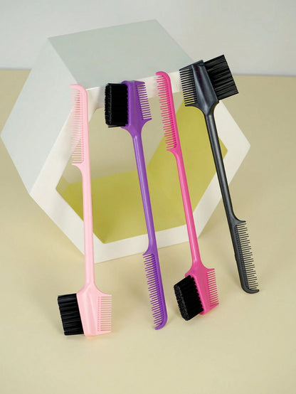 1pc Fashion Multi-Functional 3-In-1 Pointed Tail Comb, Back To School, Travel & Vacation Essential, Women's Hair Accessories, Beauty Hair Tools, Black Comb/Hair Brush, Hair Brush, Hair Brush, Edge Com