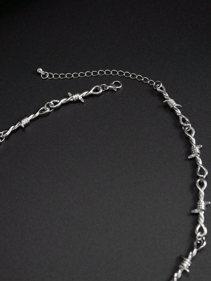 1pc Fashionable Punk Star Pendant Twist Chain Necklace For Men, Daily/Party Wear