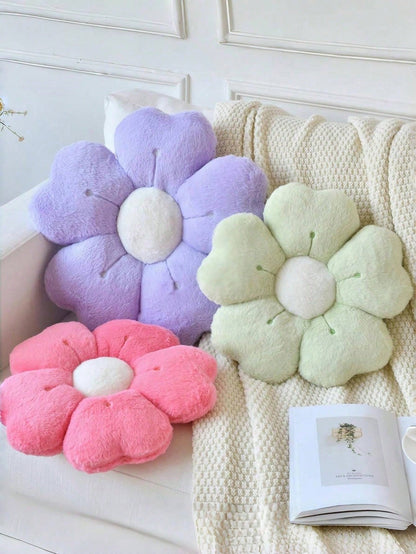 1pc Flower Shaped Cushion, Decorate Pillow For Bed And Sofa, Cute Daisy Pillow For Dorm, Floor Cushion, Spring, Gifts For Family And Friends