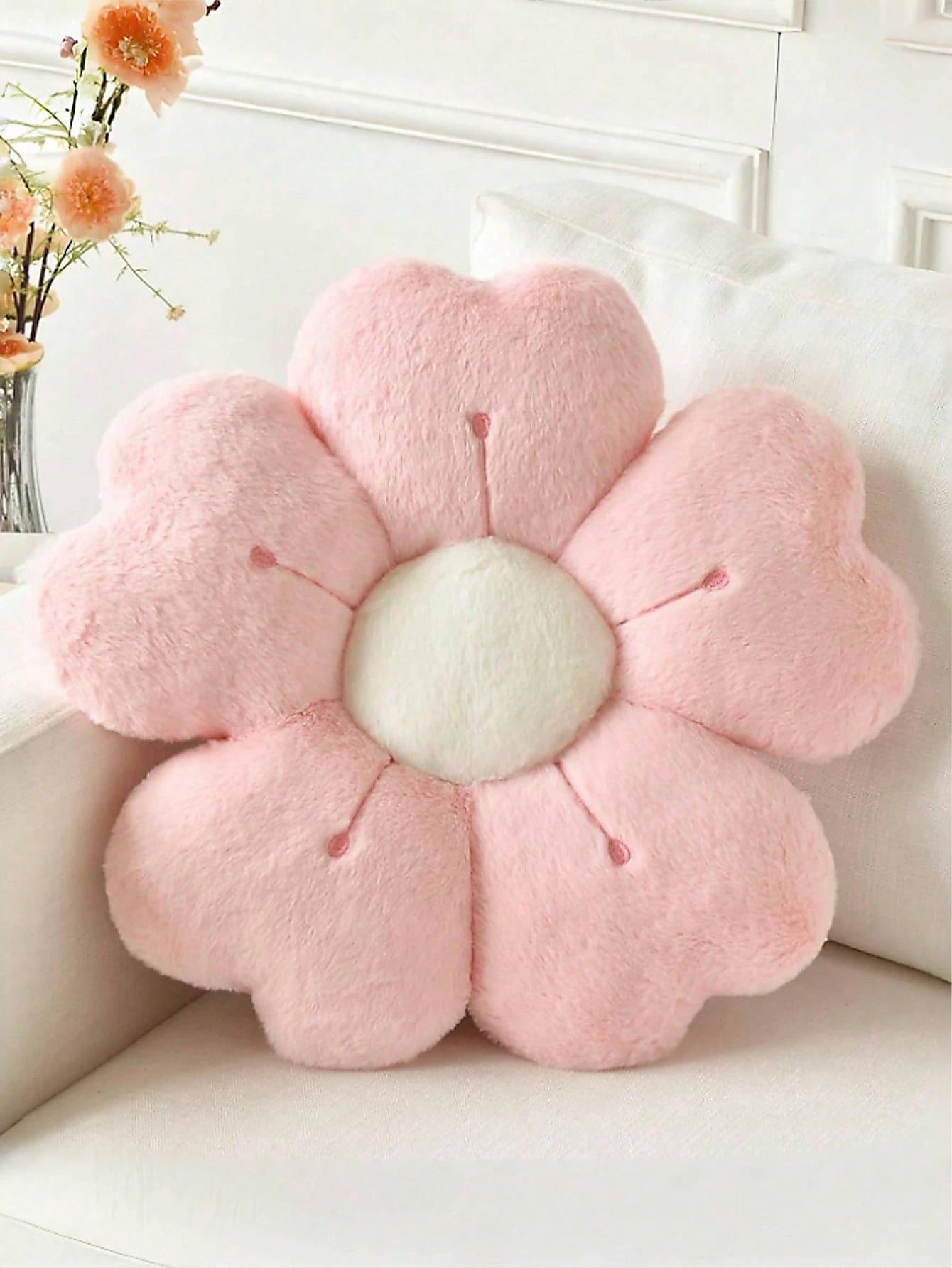 1pc Flower Shaped Cushion, Decorate Pillow For Bed And Sofa, Cute Daisy Pillow For Dorm, Floor Cushion, Spring, Gifts For Family And Friends