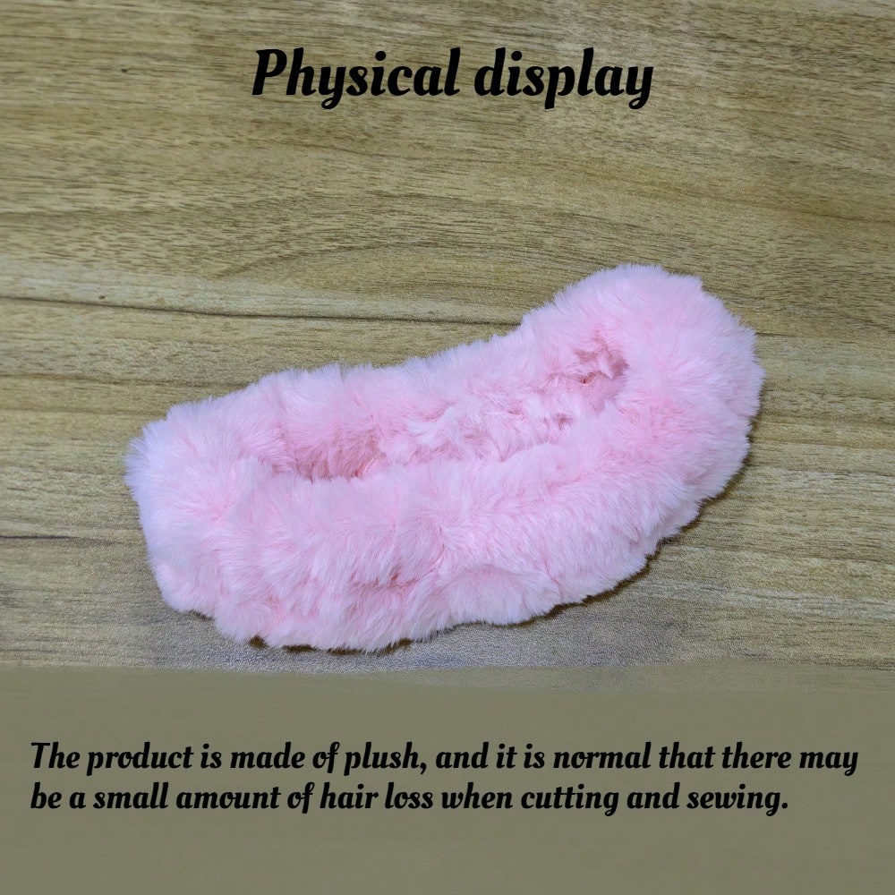 1pc Fluffy Cute Rearview Mirror Cover Automotive Interior Decorations For Women