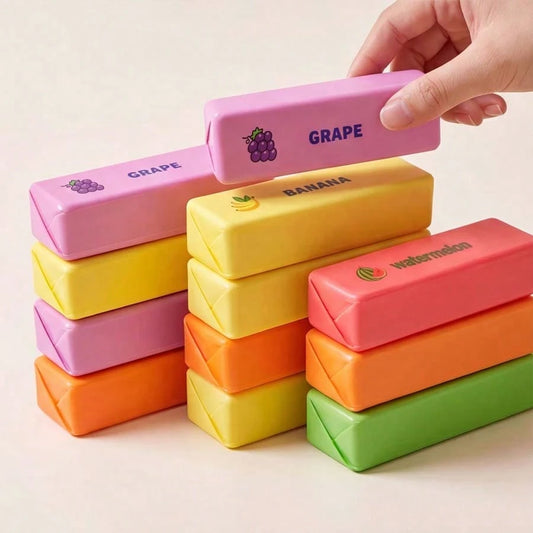 1pc Fruit Series Mini Butter Stick Squishy, Soft Q-Elastic Slow Rebound PU Stress Ball, Portable Pocket Decompression Toy, Perfect Gift And Desk Decor