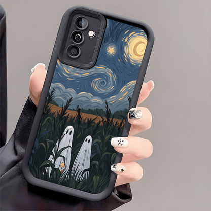 1pc Halloween Starry Ghost TPU Shockproof Phone Case, Thick Anti-Slip Protective Cover Compatible With Huawei Honor Galaxy S26,S26plus,S26ultra [International Version, Not Local Version]