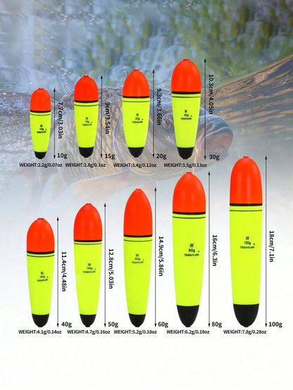 1pc High Buoyancy Drift Marker, Suitable For 10g To 100g Lead Sinkers- Solid EVA Core, Low Drag, Long Distance Casting- Copper Wire Protection, Professional EVA Foam Fishing Float, Multiple Sizes/We