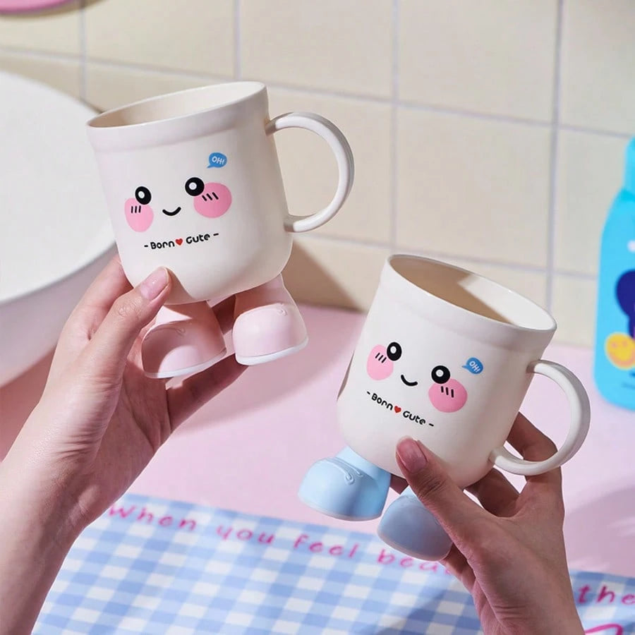 1pc Household Toothbrush Cup, Student Dormitory Gargle Cup, Couples Toothbrush Holder