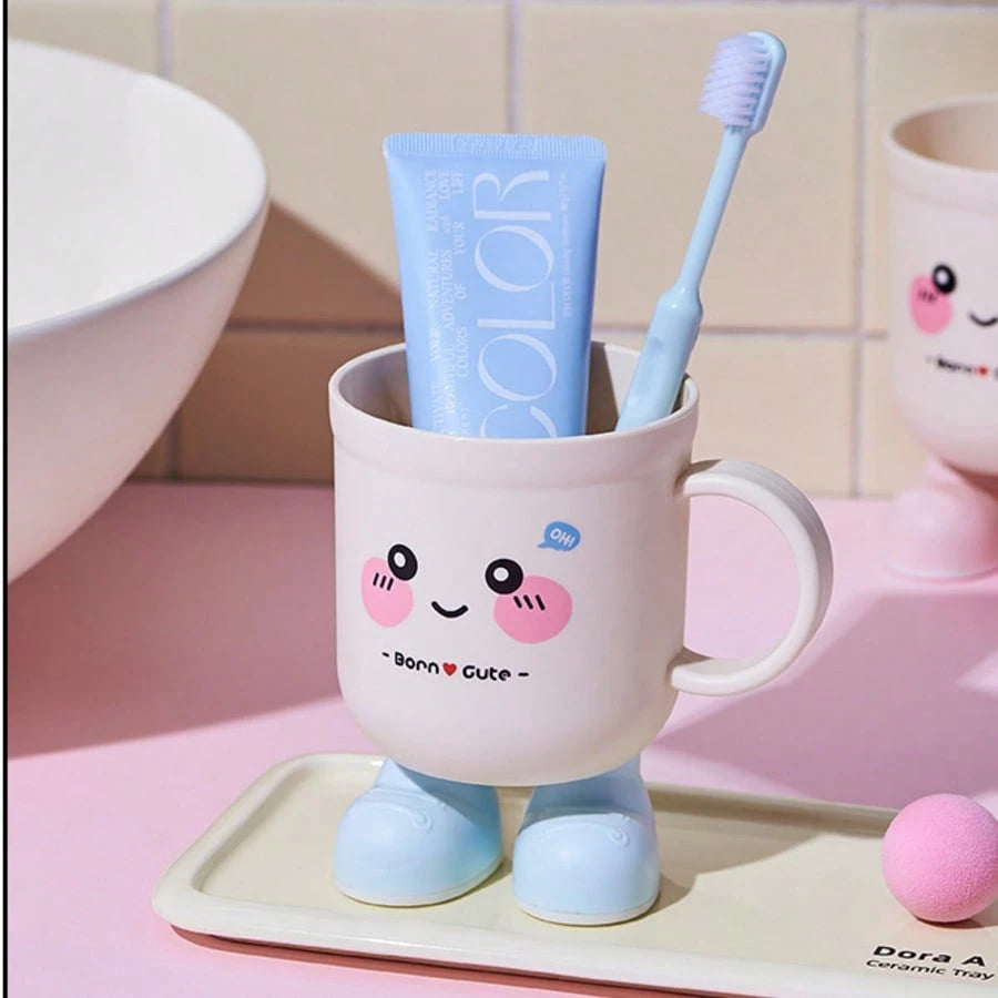 1pc Household Toothbrush Cup, Student Dormitory Gargle Cup, Couples Toothbrush Holder