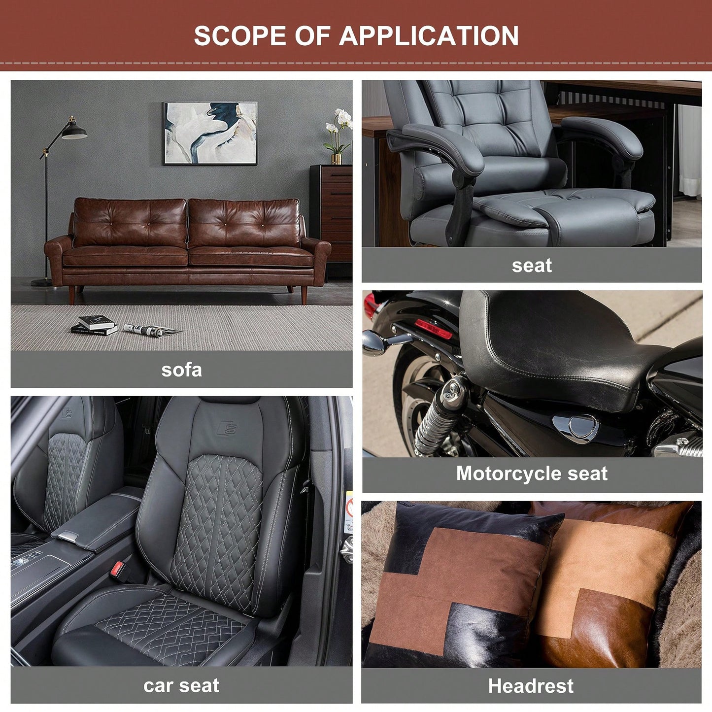 1pc Leather Repair Tape,Leather Repair Patch, Leather Repair Kit, Self Adhesive Leather Repair Tape For Couches, Car Seat, Sofas, Computer Chair, Furniture, Handbags, Drivers Seats, Car Boat Seats Cou