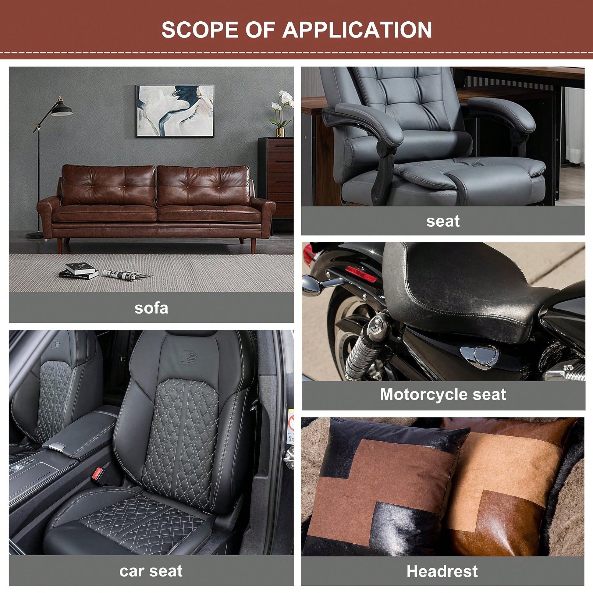 1pc Leather Repair Tape,Leather Repair Patch, Leather Repair Kit, Self Adhesive Leather Repair Tape For Couches, Car Seat, Sofas, Computer Chair, Furniture, Handbags, Drivers Seats, Car Boat Seats Cou