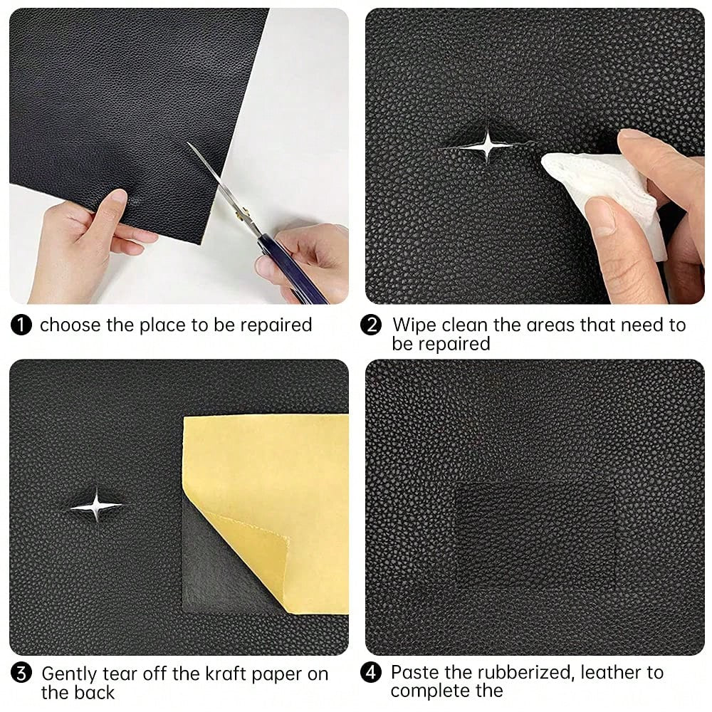 1pc Leather Repair Tape,Leather Repair Patch, Leather Repair Kit, Self Adhesive Leather Repair Tape For Couches, Car Seat, Sofas, Computer Chair, Furniture, Handbags, Drivers Seats, Car Boat Seats Cou