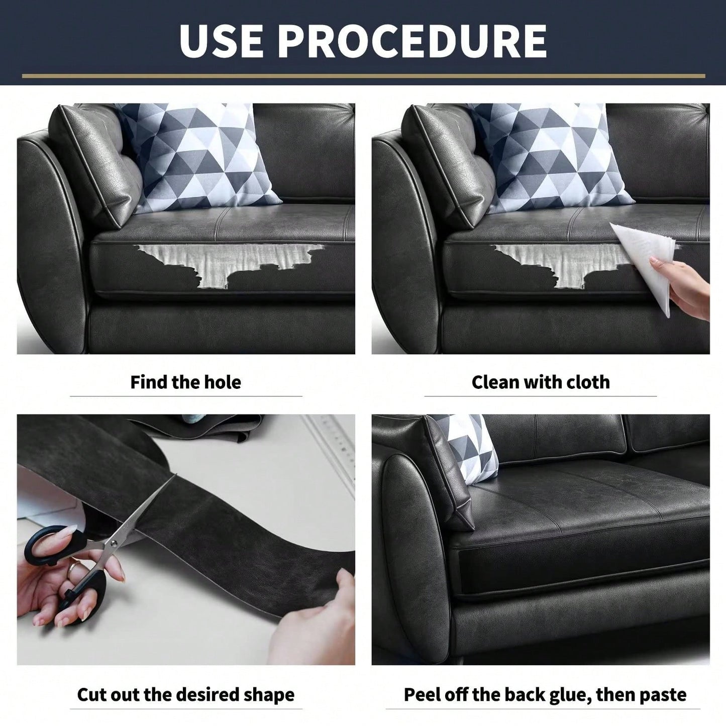 1pc Leather Repair Tape,Leather Repair Patch, Leather Repair Kit, Self Adhesive Leather Repair Tape For Couches, Car Seat, Sofas, Computer Chair, Furniture, Handbags, Drivers Seats, Car Boat Seats Cou