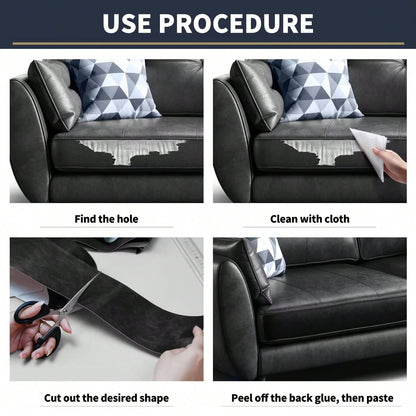 1pc Leather Repair Tape,Leather Repair Patch, Leather Repair Kit, Self Adhesive Leather Repair Tape For Couches, Car Seat, Sofas, Computer Chair, Furniture, Handbags, Drivers Seats, Car Boat Seats Cou