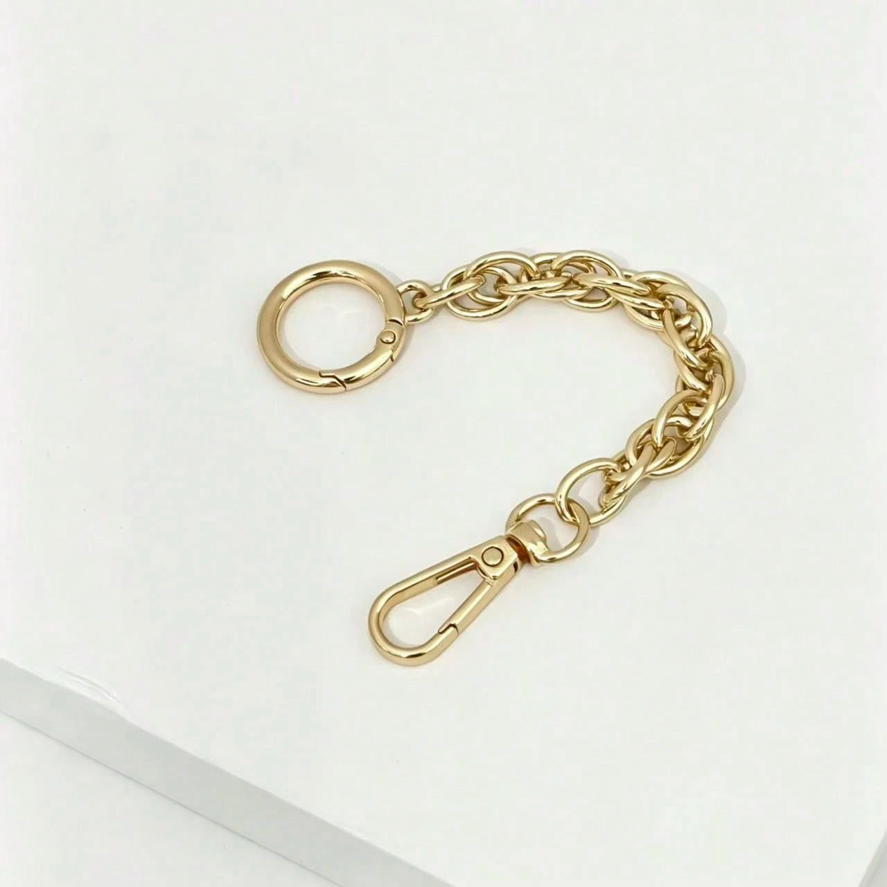 1pc Metal Bag Strap Extension Chain, Versatile Crossbody Bag Modification Decorative Chain, Detachable Spring Buckle Bag Charm Chain, Replacement Accessory Suitable For Handbags, Wallets, Shoulder Bag