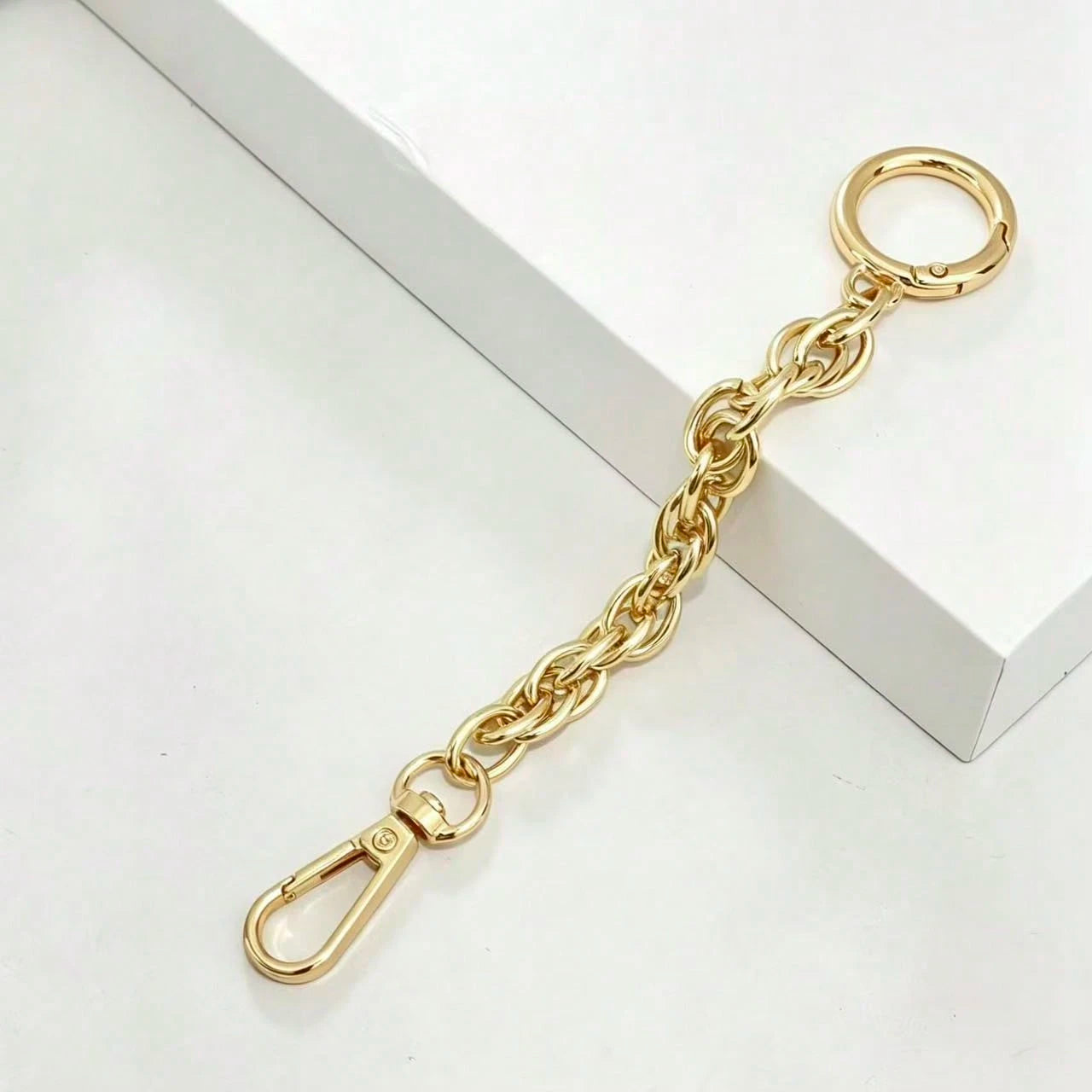 1pc Metal Bag Strap Extension Chain, Versatile Crossbody Bag Modification Decorative Chain, Detachable Spring Buckle Bag Charm Chain, Replacement Accessory Suitable For Handbags, Wallets, Shoulder Bag