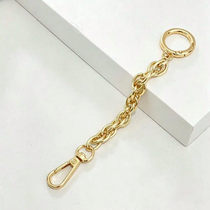1pc Metal Bag Strap Extension Chain, Versatile Crossbody Bag Modification Decorative Chain, Detachable Spring Buckle Bag Charm Chain, Replacement Accessory Suitable For Handbags, Wallets, Shoulder Bag