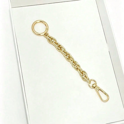 1pc Metal Bag Strap Extension Chain, Versatile Crossbody Bag Modification Decorative Chain, Detachable Spring Buckle Bag Charm Chain, Replacement Accessory Suitable For Handbags, Wallets, Shoulder Bag