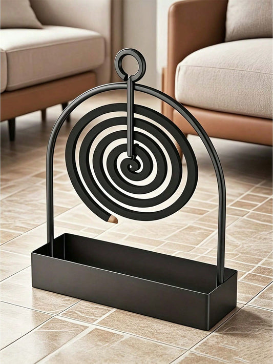 1pc Metal Mosquito Coil Holder, Suitable For Hanging Or Aromatherapy, Ideal For Living Room/Bedroom Decoration And Outdoor Camping