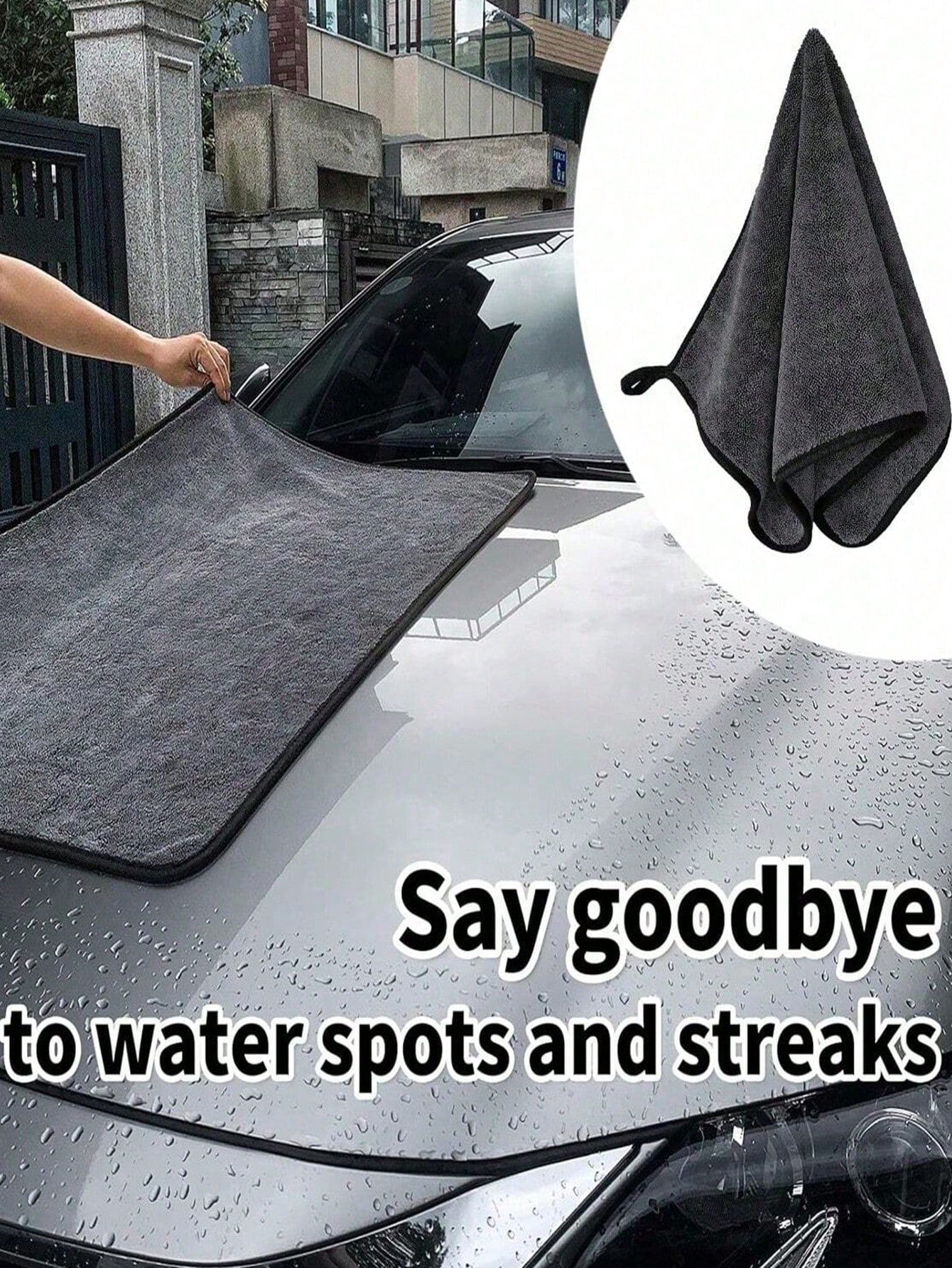 1pc Microfiber Towels For Cars Extra Large Car Drying Towel Soft Ultra Absorbent Quick Drying Vehicle Cleaning Cloth Lint-Free Scratch-Free Auto Detailing
