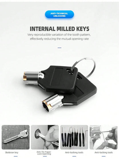 1pc Mini Mountain Bicycle Anti-theft Lock With Mounting Bracket For Motorcycle Disc Brake