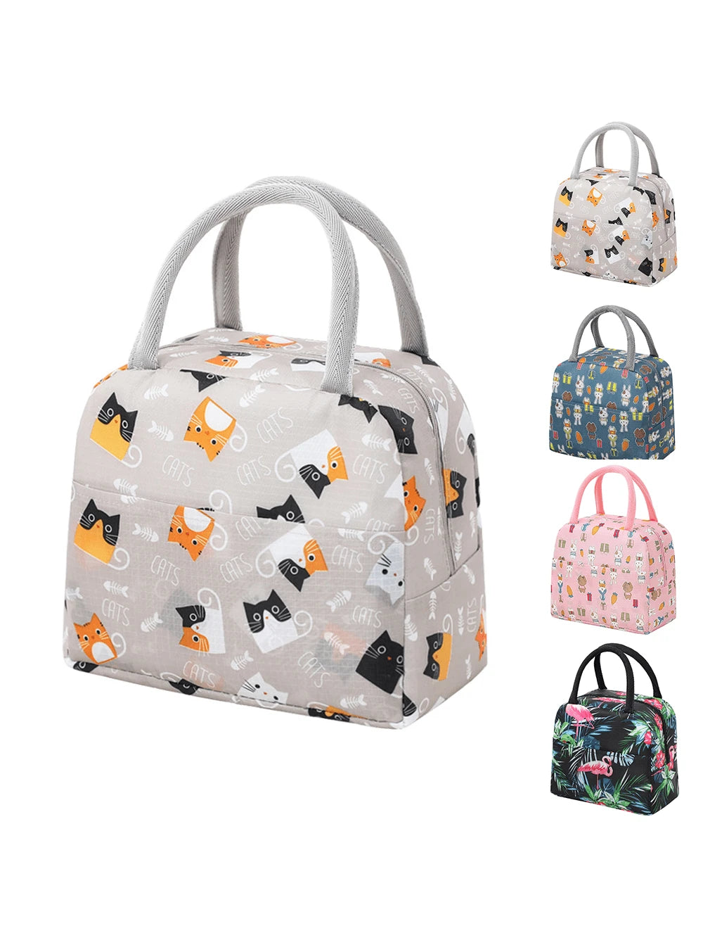 1pc Mom & Baby Insulated Bottle Bag, Lunch Tote Cooler Bag With Handles