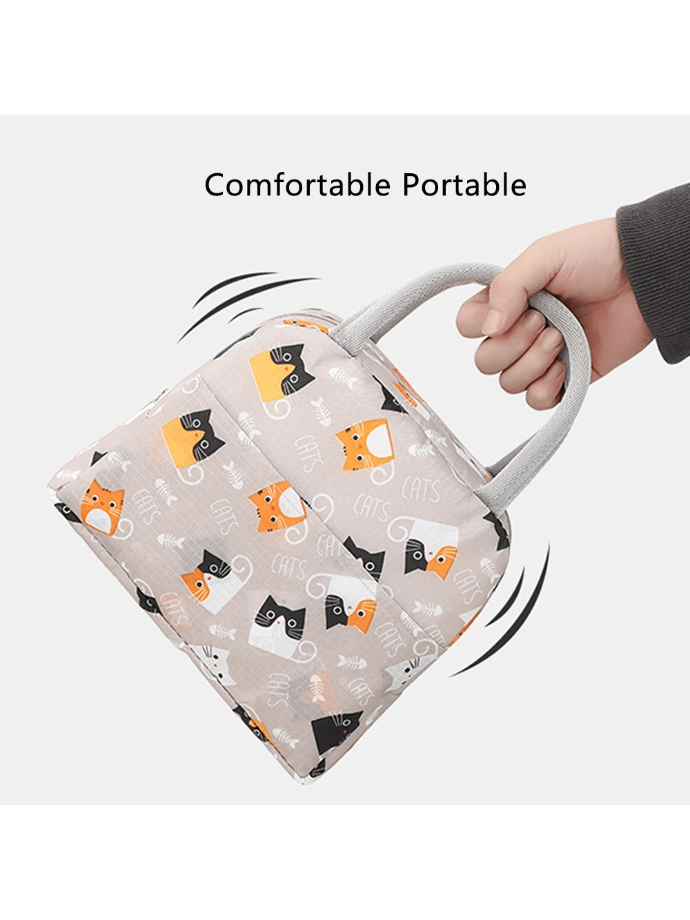 1pc Mom & Baby Insulated Bottle Bag, Lunch Tote Cooler Bag With Handles