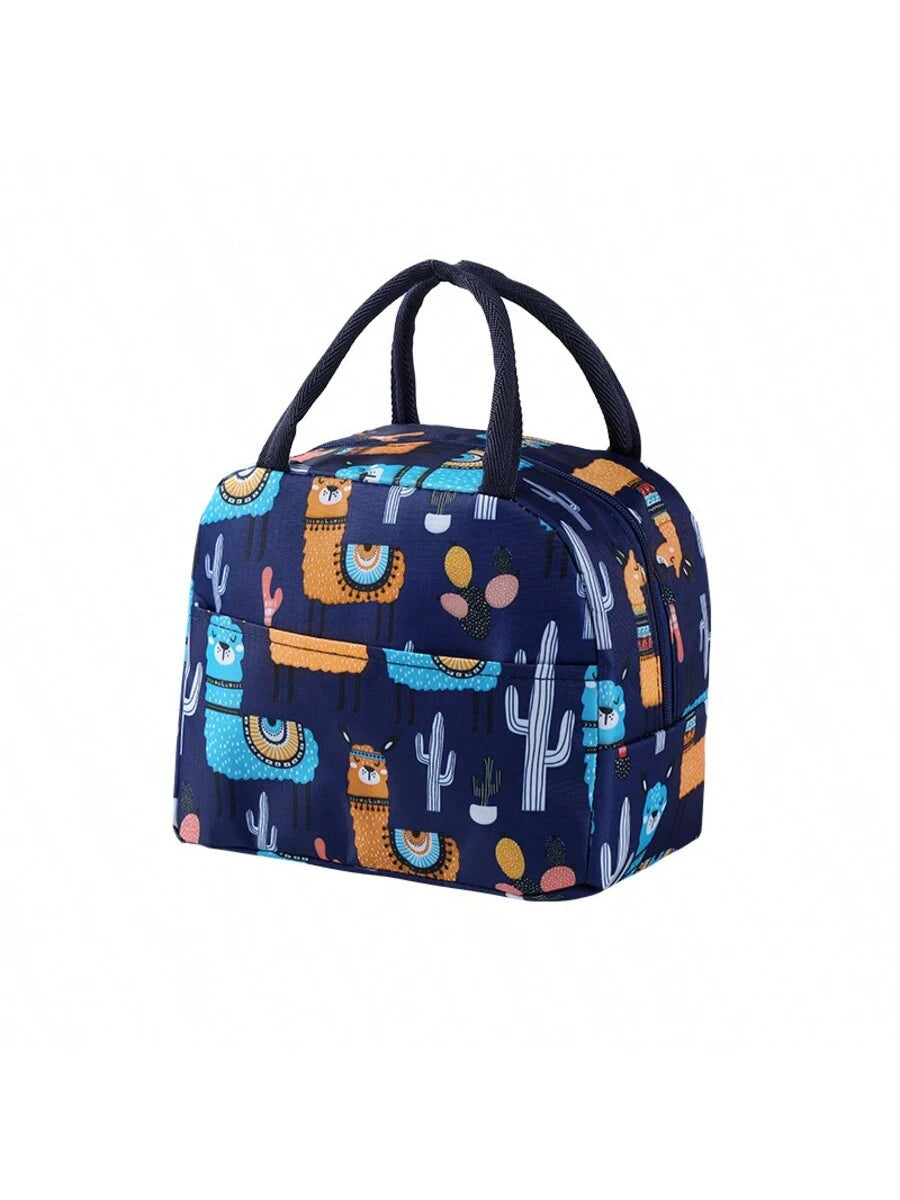1pc Mom & Baby Insulated Bottle Bag, Lunch Tote Cooler Bag With Handles