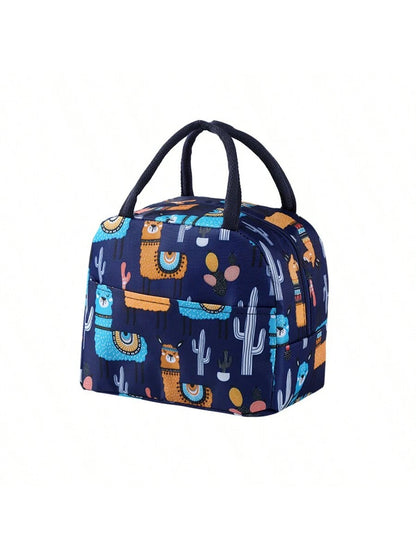 1pc Mom & Baby Insulated Bottle Bag, Lunch Tote Cooler Bag With Handles