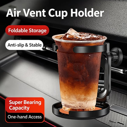 1pc Multi-Function Foldable Car Air Vent Cup Holder/Bottle Holder/Water Bottle Holder/Ashtray Holder/Multi-Function Car Coffee Cup Holder